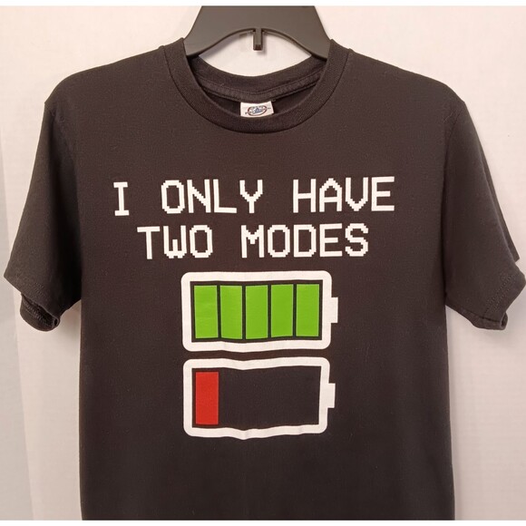 Vtg Y2K Computer PC T-shirt Men S Black "Only Have Two Nodes" Geek Nerd Internet - Picture 3 of 9